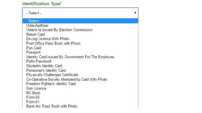 ID Document Selection